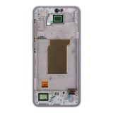 Дисплей (экран) в сборе с тачскрином для Samsung Galaxy A35 5G SM-A356E лавандовый с рамкой (Premium LCD)