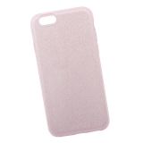 Силиконовая крышка LP "Блёстки" для Apple iPhone 6, 6s TPU розовая, европакет