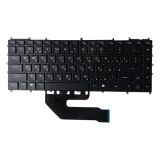 Клавиатура для ноутбука Dell Alienware X15 R2 чёрная, с подсветкой
