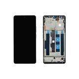 Дисплей (экран) в сборе с тачскрином для Xiaomi Poco M6 Pro 4G черный с рамкой (Premium LCD)