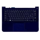 Клавиатура (топ-панель) для ноутбука Samsung 900X3A темно-синяя с темно-синим топкейсом
