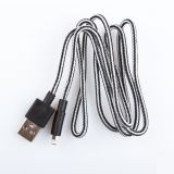 USB кабель для Apple iPhone, iPad, iPod 8 pin в оплетке серый, черный, европакет LP