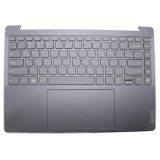 Клавиатура (топ-панель) для ноутбука Lenovo Yoga 9 14IRP8 черная с черным топкейсом