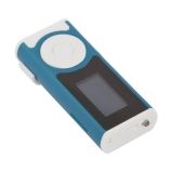 MP3 плеер с дисплеем с динамиком и функцией фонарика, синий, коробка