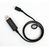 LED USB Дата-кабель для Apple 8 pin, черный, коробка