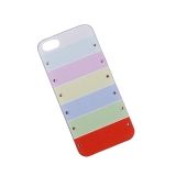 Защитная крышка Цветные полоски со стразами 2 для Apple iPhone 5, 5s, SE коробка