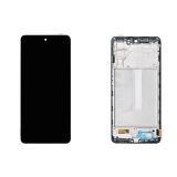 Дисплей (экран) в сборе с тачскрином для Samsung Galaxy M52 5G SM-M526B черный с рамкой OLED полноразмерный