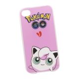 Силиконовый чехол Pokemon Go Джигглипуф для Apple iPhone 4, 4s розовый