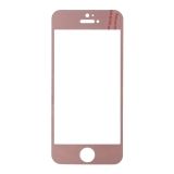 Защитное стекло для Apple iPhone 5, 5s, SE Tempered Glass 3D розовое ударопрочное