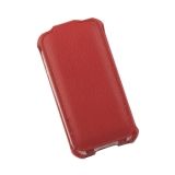 Чехол из эко – кожи LP для Apple iPhone 4, 4S раскладной, красный