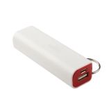 Универсальный внешний аккумулятор LP 2600 мАч Li-ion USB выход 1А белый с красным, коробка