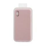 Силиконовый чехол для iPhone Xs "Silicone Case" (пыльно-розовый, блистер)