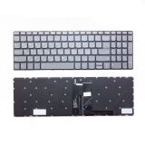 Клавиатура для ноутбука Lenovo ideapad 330s 15 серая без рамки, с подсветкой