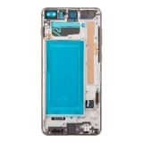 Дисплей (экран) в сборе с тачскрином для Samsung Galaxy S10 Plus G975 белый с рамкой Incell