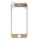 Защитная акриловая 3D пленка LP для Apple iPhone 6, 6s с золотой рамкой, прозрачная