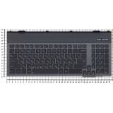 Клавиатура для ноутбука Asus G55 G55V G57 черная с рамкой и подсветкой