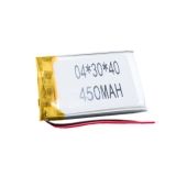 Аккумулятор универсальный 4x30x40 мм 3.8V 400mAh Li-Pol (2 Pin)