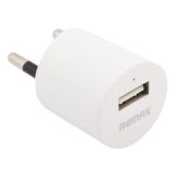 Блок питания (сетевой адаптер) с USB выходом REMAX Wall Charger Mini U5 RMT5288 ток зарядки 1А белое
