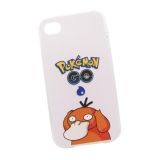 Силиконовый чехол Pokemon Go Псидак для Apple iPhone 4, 4s светло-розовый