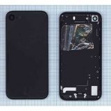 Задняя крышка аккумулятора для iPhone 7 (4.7) черная-пречерная