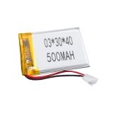 Аккумулятор универсальный 3x30x40 мм 3.8V 500mAh Li-Pol (2 Pin)