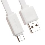 USB Дата-кабель USB - USB Type-C "РЕМАКС" плоский 1м (белый)