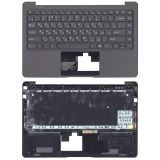 Клавиатура (топ-панель) для ноутбука Haier S428 серая с серым топкейсом
