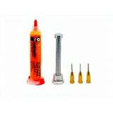 Флюс-паста MECHANIC RMA-UV10 безгалогеновый (10г) (с иглой и толкателем)