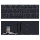 Клавиатура для ноутбука HP ZBook Studio G3 черная с подсветкой