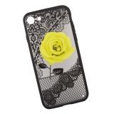 Защитная крышка "LP" для iPhone 8/7 Роза желтая (европакет)