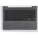 Клавиатура (топ-панель) для ноутбука Samsung 530U4B NP530U4B-S01RU черная с серым топкейсом