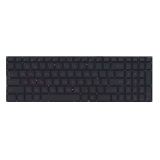 Клавиатура для ноутбука Asus N541 черная с красными символами