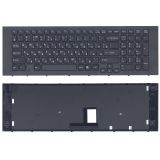 Клавиатура для ноутбука Sony Vaio VPC-EC черная с черной рамкой