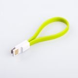 USB Дата-кабель на магните для Apple 8 pin, зеленый, коробка