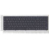 Клавиатура для ноутбука Asus K50 K60 K70 черная без рамки, плоский Enter
