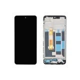 Дисплей (экран) в сборе с тачскрином для Realme C55 (RMX3710) черный с рамкой (Premium LCD)