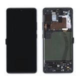 Дисплей (экран) в сборе с тачскрином для Samsung Galaxy S10 Lite SM-G770F GH82-21672A ServicePack черный