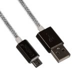 USB Дата-кабель "UNILINK" Micro USB (серебрянный хром)