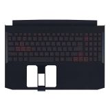 Клавиатура (топ-панель) для ноутбука Acer Nitro5 AN515-44 черная с черным топкейсом