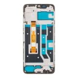 Дисплей (экран) в сборе с тачскрином для Oppo A17, A17k черный с рамкой (Premium LCD)