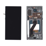 Дисплей (экран) в сборе с тачскрином для Samsung Galaxy Note 10 SM-N970F/DS серебристый с рамкой