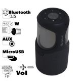 Bluetooth колонка Zetton ZTCEBTRGBSPG6RU LED светомузыка, AUX, 2 х 5Вт серая