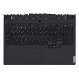 Клавиатура (топ-панель) для ноутбука Lenovo Legion 5-15IMH6 черный с черным топкейсом