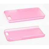 Защитная крышка для Apple iPhone 5, 5s, SE ультратонкая розовая, матовый пластик, европакет