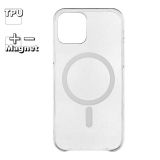 Защитная крышка для iPhone 12, 12 Pro "Clear Case" MagSafe TPU (прозрачная)