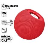 Bluetooth колонка HOCO BS45 Deep Sound BT5.0, 5W, TWS, FM, microSD, шар (красная)