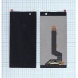 Дисплей (экран) в сборе с тачскрином для Sony Xperia XA2 черный (Premium LCD)