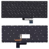 Клавиатура для ноутбука Lenovo IdeaPad Yoga 700-14 700-14ISK черная без рамки с подсветкой