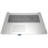 Клавиатура (топ-панель) для ноутбука Lenovo IdeaPad L340-17 темно-серая серебристым топкейсом
