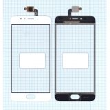 Сенсорное стекло (тачскрин) для Meizu M5s белое